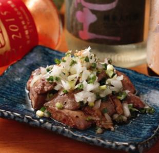 Grilled fatty white liver