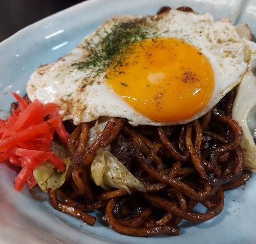Thick noodle fried soba