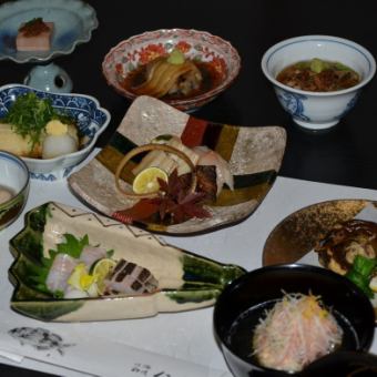 Conger eel kaiseki (course) meal