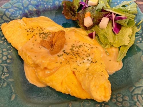 Sea urchin omelet