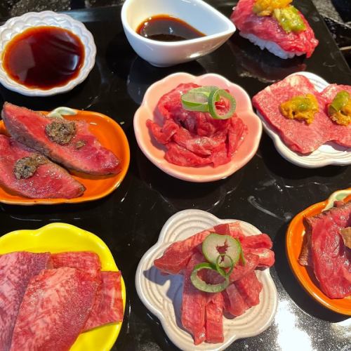 肉刺し盛り合わせ