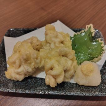 Cod milt tempura