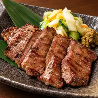 【3H飲放】牛たん炙焼き×港直送お造り5点盛×天ぷら盛合せ含『華月』全8品全9品7120円⇒6000円