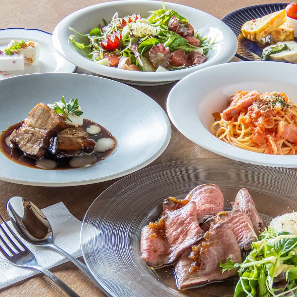 [Fujinoki course] 6 dishes from appetizer to main course for 5,500 yen (tax included)