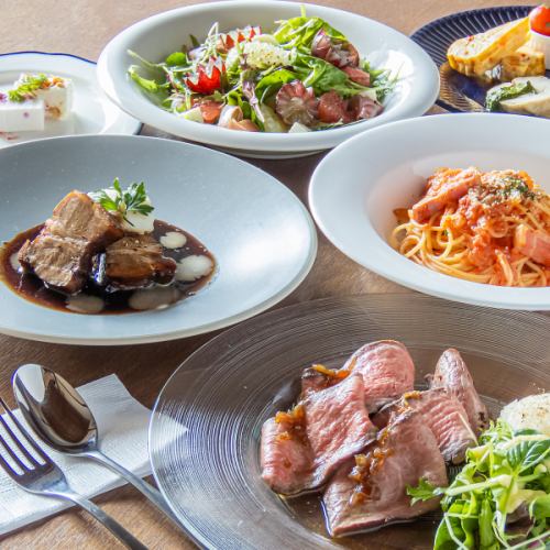 [Fujinoki course] 6 dishes from appetizer to main course for 5,500 yen (tax included)