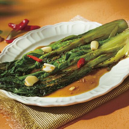 Stir-fried romaine lettuce with taotio