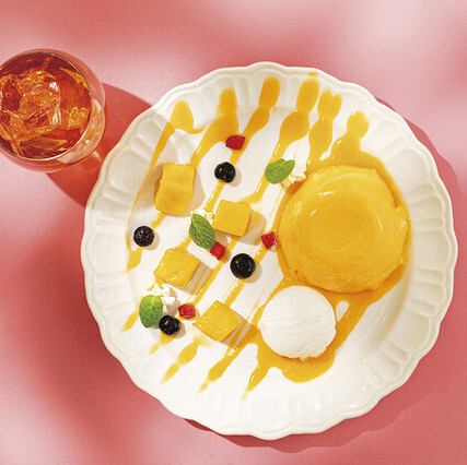 Feel the tropical breeze with this after-meal dessert♪