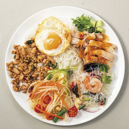 Street food plate 4 types