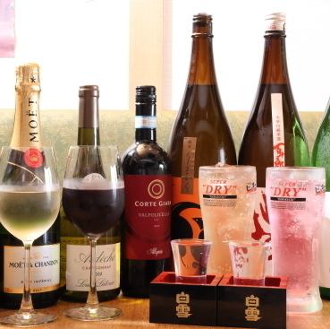 ドリンクメニューも豊富◎