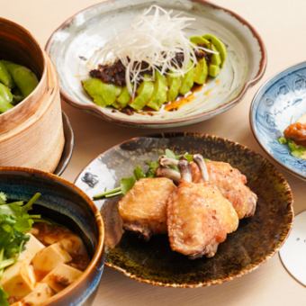 【名物レア鯵フライ付】スタンダード宴会コース【2H飲み放題付】