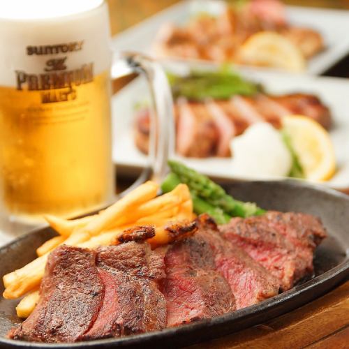 [Near Sannomiya Station] All-you-can-eat and drink course with motsunabe and beef steak