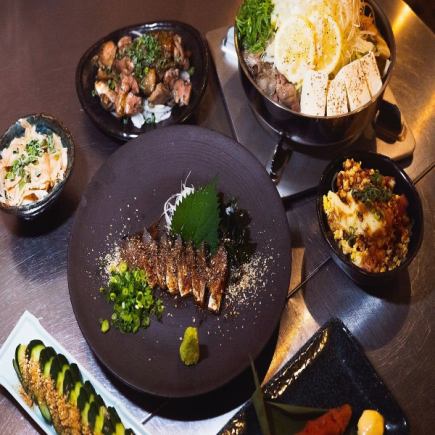 【店長おススメ】 博多ゴマサバ&博多地鶏炭火焼き付 2H飲放題<歓送迎会>コース 6,000円