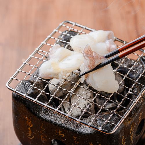 炭烤活章魚
