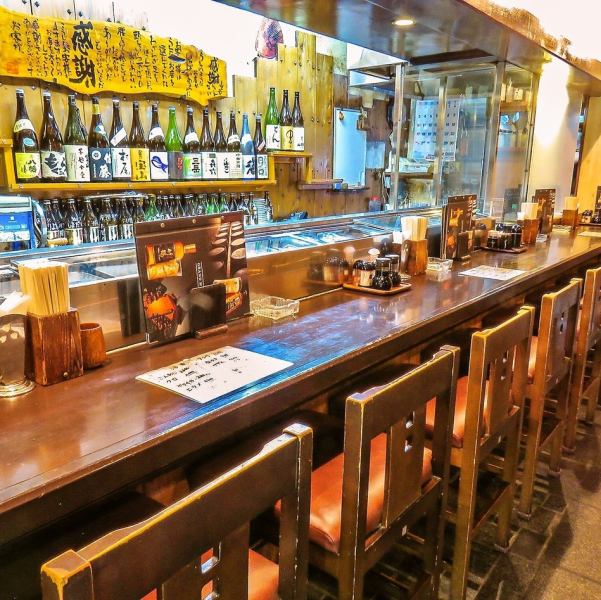 カウンターは全8席ございます！お一人様からお気軽にご来店下さい♪