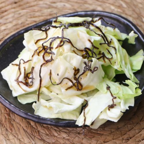 塩昆布キャベツ