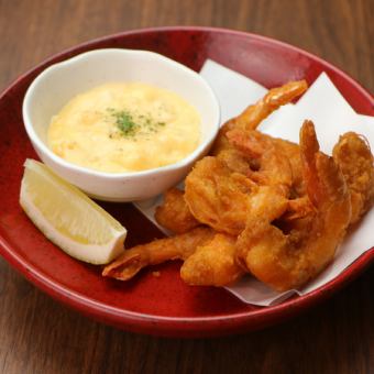 ガーリックシュリンプ　タルタルソース