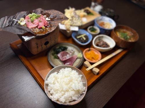 朴葉味噌焼き紫龍神膳