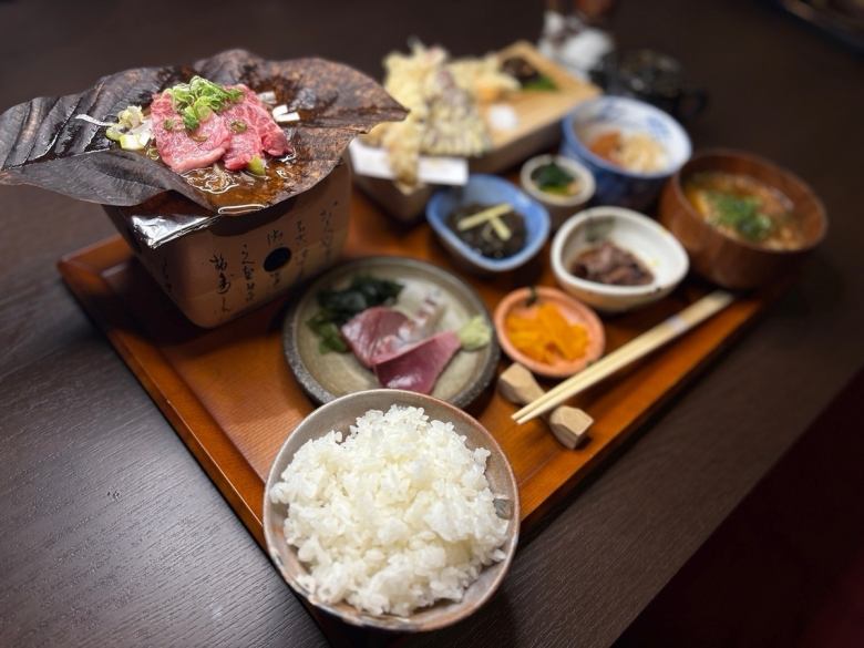 朴葉味噌焼き紫龍神膳