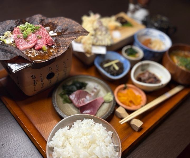 岐阜名産　朴葉味噌焼き御膳　　　　　　　　　　　　　　　　５食限定1800円(税込) / 通常2650円