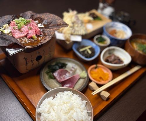 Gifu specialty Hoba Miso Grilled Set Meal - 5 servings limited 1,800 yen (tax included) / Regular price 2,650 yen