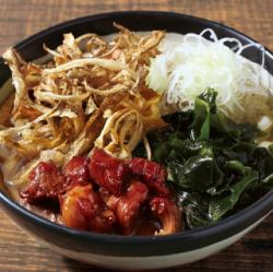 肉ごぼ天うどん