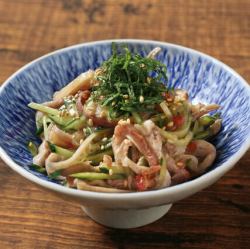 もつの梅肉和え