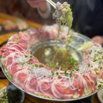 【飲み放題120分】鹿児島黒豚あごだし鍋コース