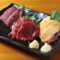 馬刺し３種盛り合わせ