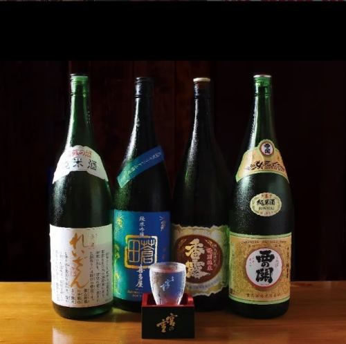 From authentic Kyushu sake to non-alcoholic options, we have a truly extensive selection!