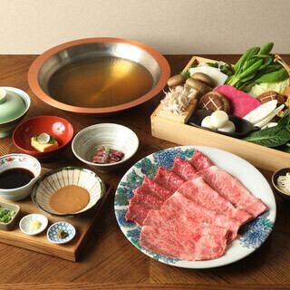 しゃぶしゃぶコース【上】~赤身と霜降りのしゃぶしゃぶ~