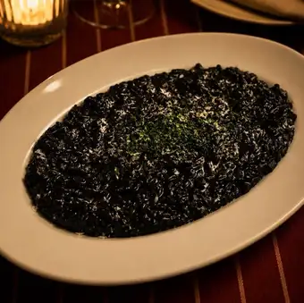 ブラックチーズリゾット