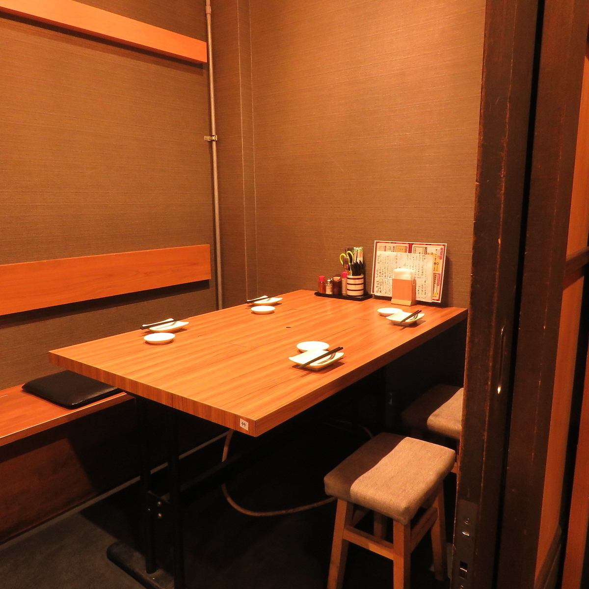 少人数のプライベート利用に最適な個室をご用意