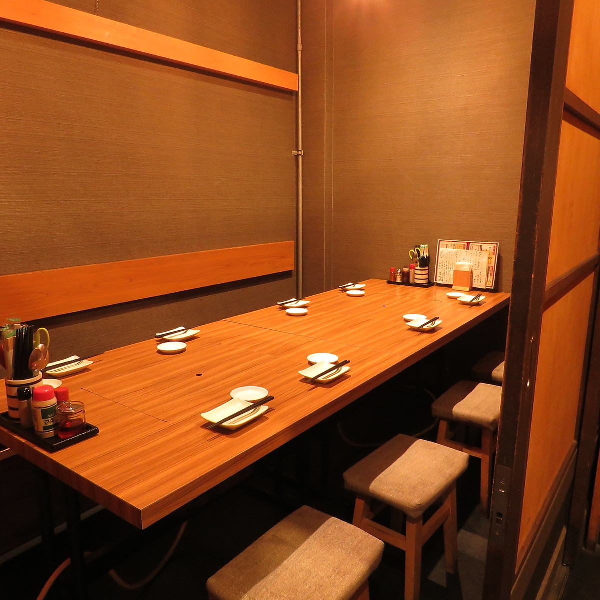 5~9名様で利用可能な個室なので、ご家族での利用にも最適