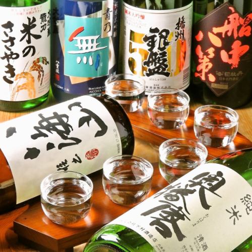 Sake selected by the owner