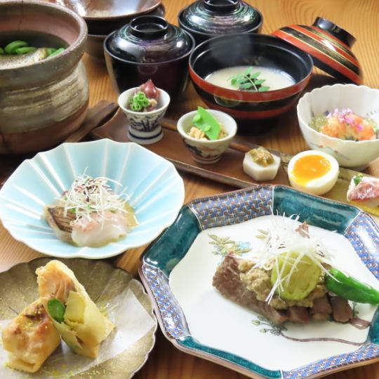 接待、食事会に◎季節の旬を味わう月替りの…全9品【時季コース（要予約）】5,500円（税込）