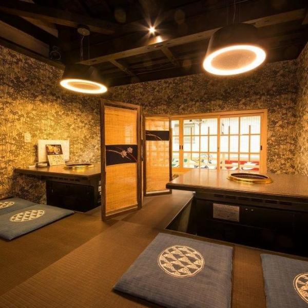 Please spend a blissful time in the tatami room seating where you can feel the atmosphere of an old folk house.There is a raised kotatsu-style seat where you can take off your shoes, relax and enjoy delicious yakiniku.Enjoy a luxurious time at [Yakiniku Restaurant Roman Pop]!
