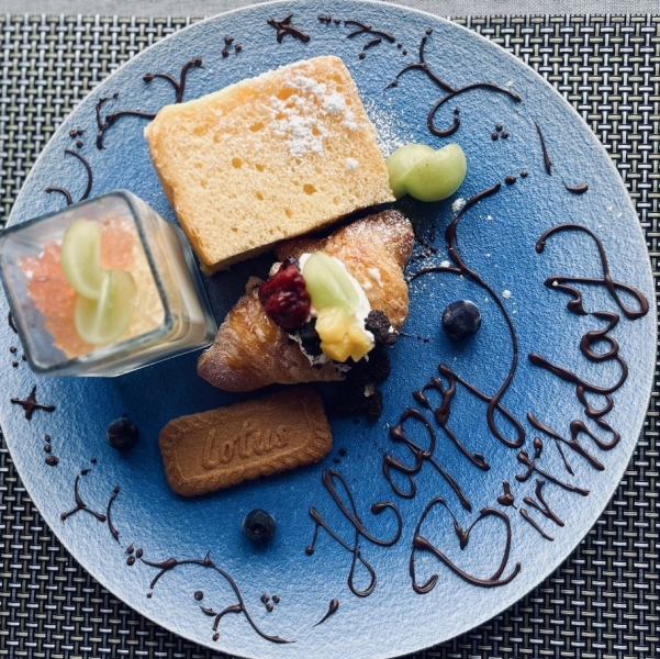 素敵なお祝いをベルリコで！バースデープレート無料サービス！