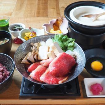 Wagyu beef sukiyaki set