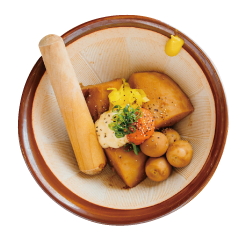 おでんで作ったポテトサラダ