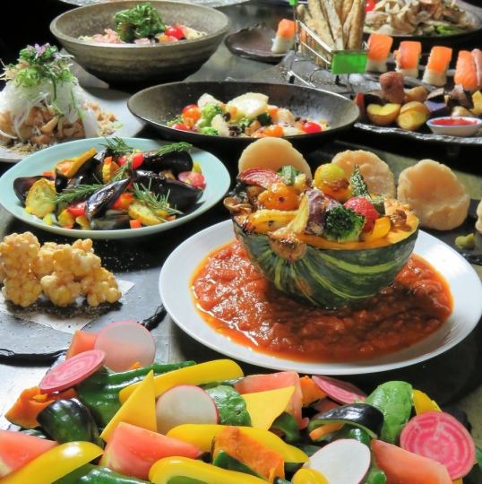 ハードに働く男女ならお腹一杯の看板コース。一番人気★牛ステーキコース13品6000円…2.5H飲放