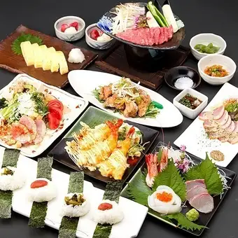 【がっつりAコース】＜2H飲み放題込み＞（11品）お一人様4950円(税込)（LO.90分）