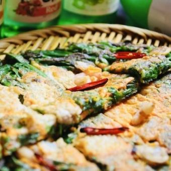辣椒韭菜煎饼