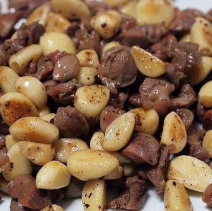 砂肝にんにく炒め