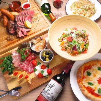 【各種宴会を貸切で★】150分(Lo120分)飲み放題付6,000円コース★8名様以上貸切