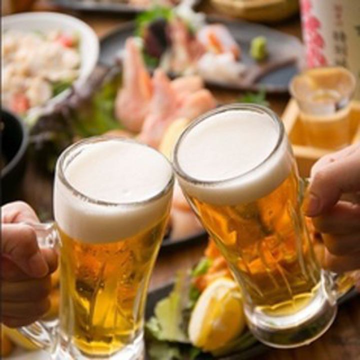 2小时无限畅饮1,500日元起【当天可以】生啤酒、高球等
