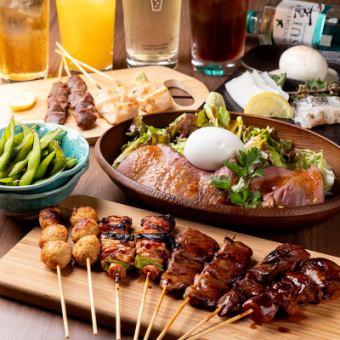 [120 minutes all-you-can-drink included] Recommended menu items such as yakitori and charcoal-grilled sashimi are available♪ [6,000 yen course]