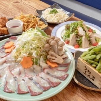 【飲み放題付】ブリしゃぶコース