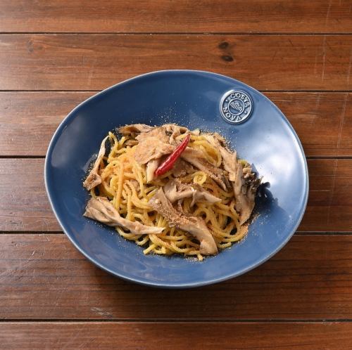 【Pasta】舞茸とカラスミのペペロンチーノ