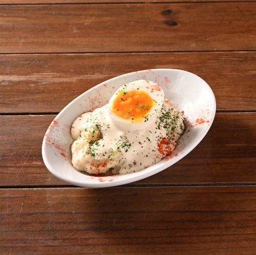 半熟卵のポテトサラダ