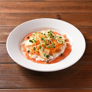 三文魚生牛肉片